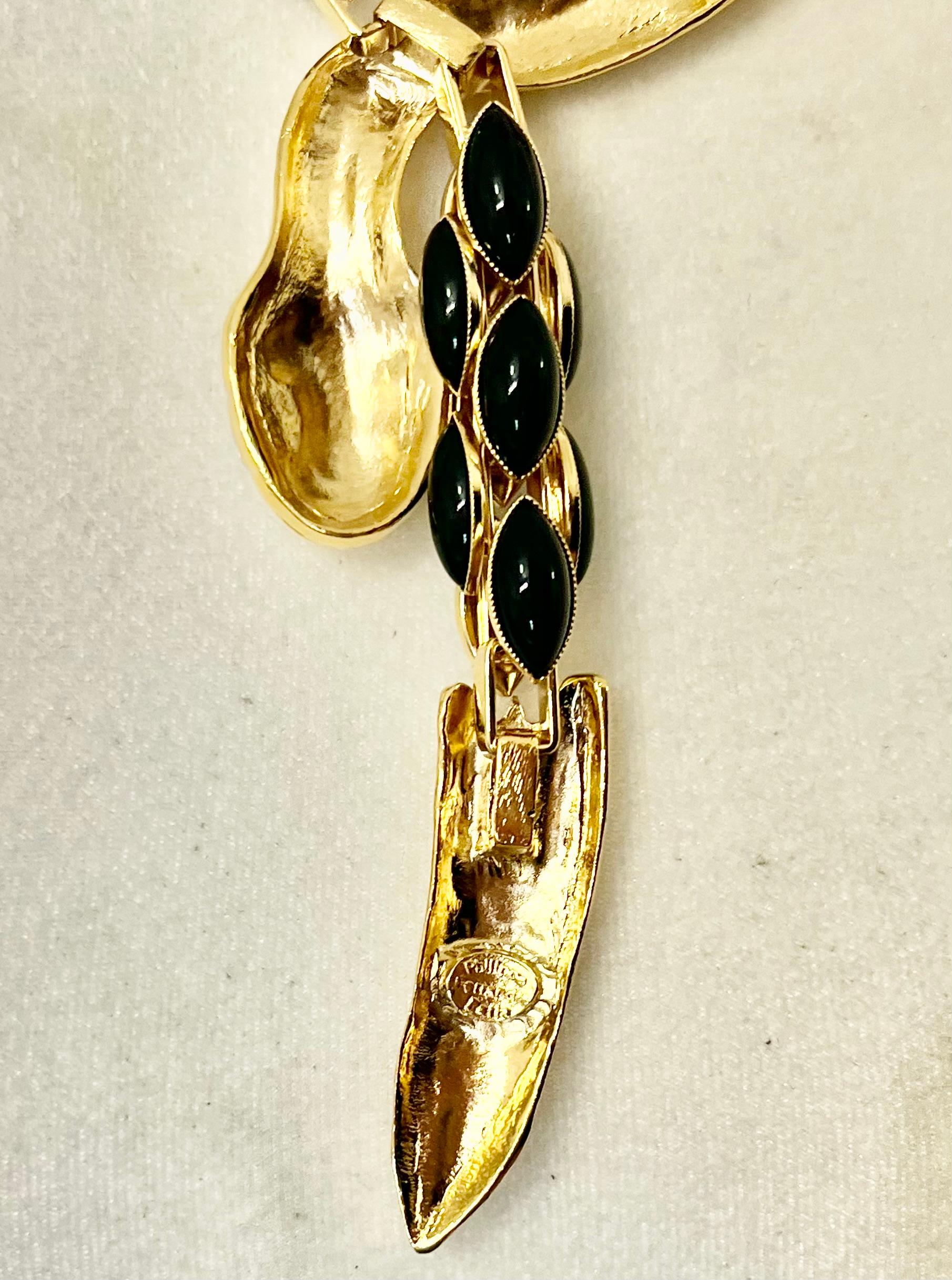 Philippe Ferrandis Statement Snake Necklace 1