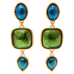 Boucles d'oreilles vintage Philippe Ferrandis