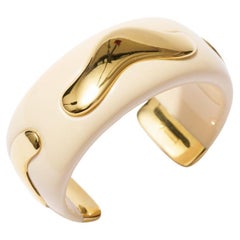 Bracciale Waves di Philippe Ferrandis in oro e bianco