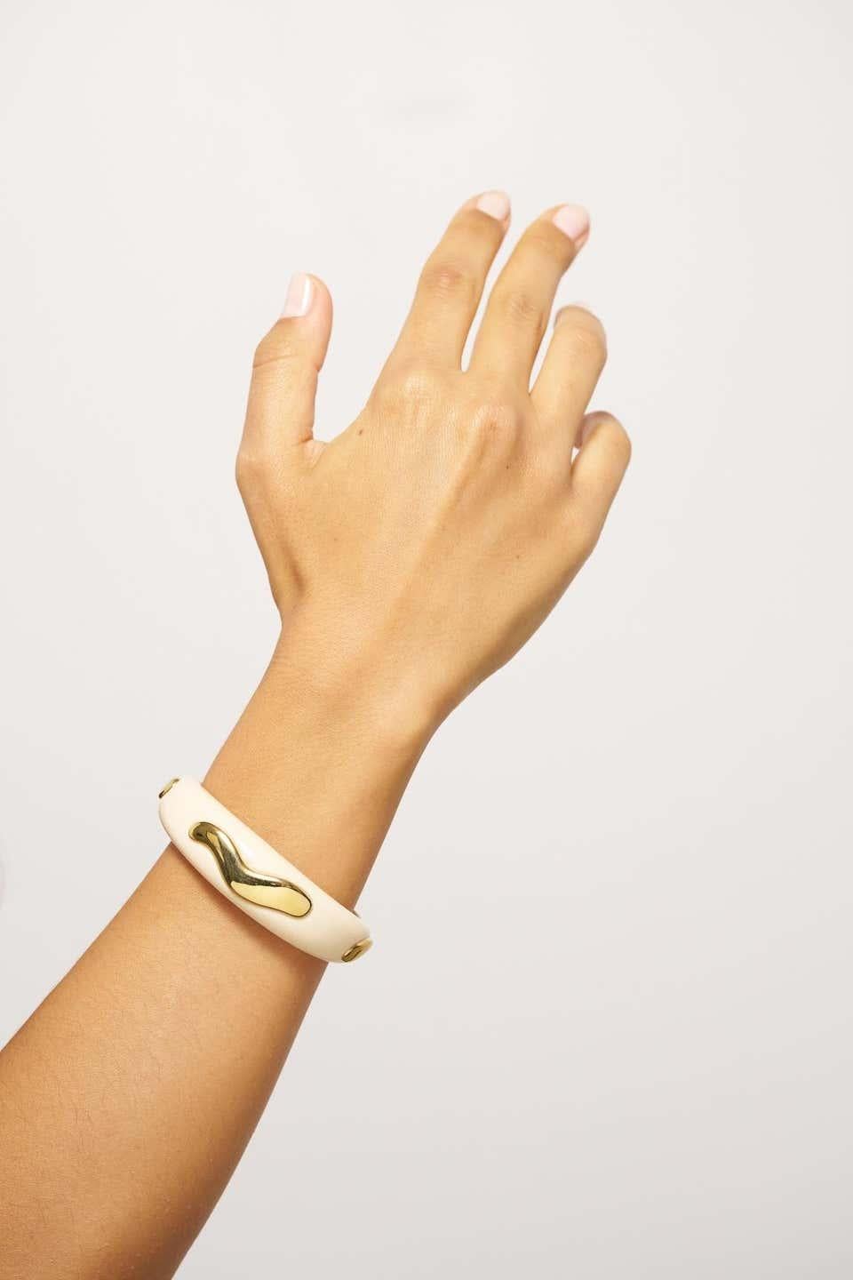 Orecchini Waves di Philippe Ferrandis in oro e bianco in vendita 9