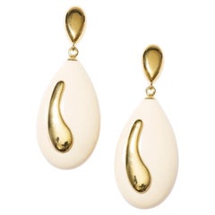 Orecchini Waves di Philippe Ferrandis in oro e bianco
