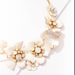Philippe Ferrandis White Flower Choker