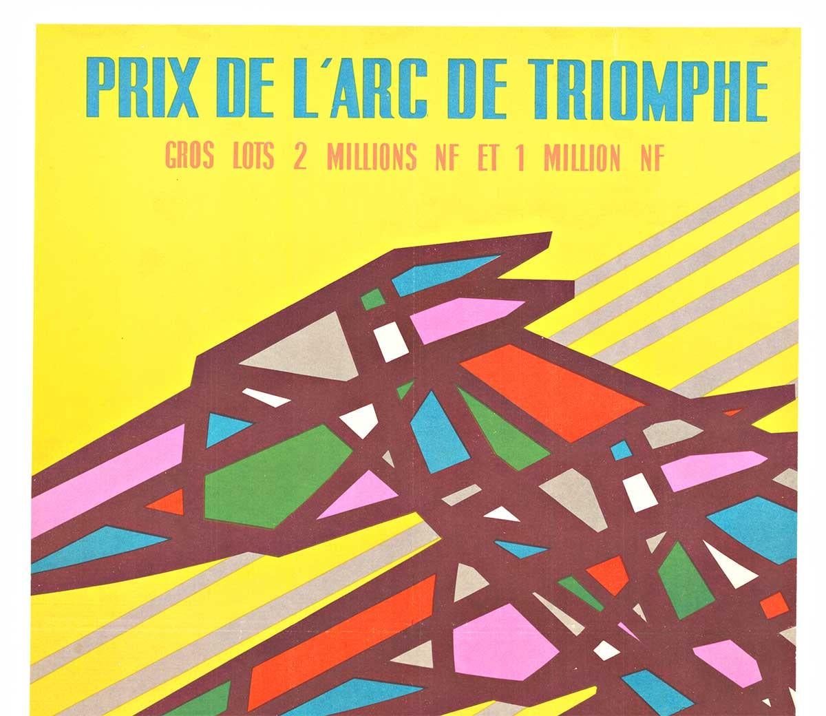 Original Loterie National  Affiche française du Prix de l'arc de Triomphe - Print de Philippe  Fore