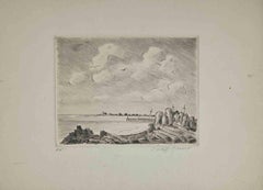 Shore - Etching by Philippe Francois - Mid-20th Century