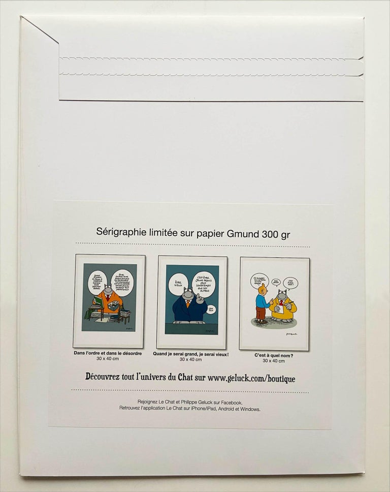 Philippe Geluck Le Chat And Tintin Philippe Geluck For Sale At 1stdibs