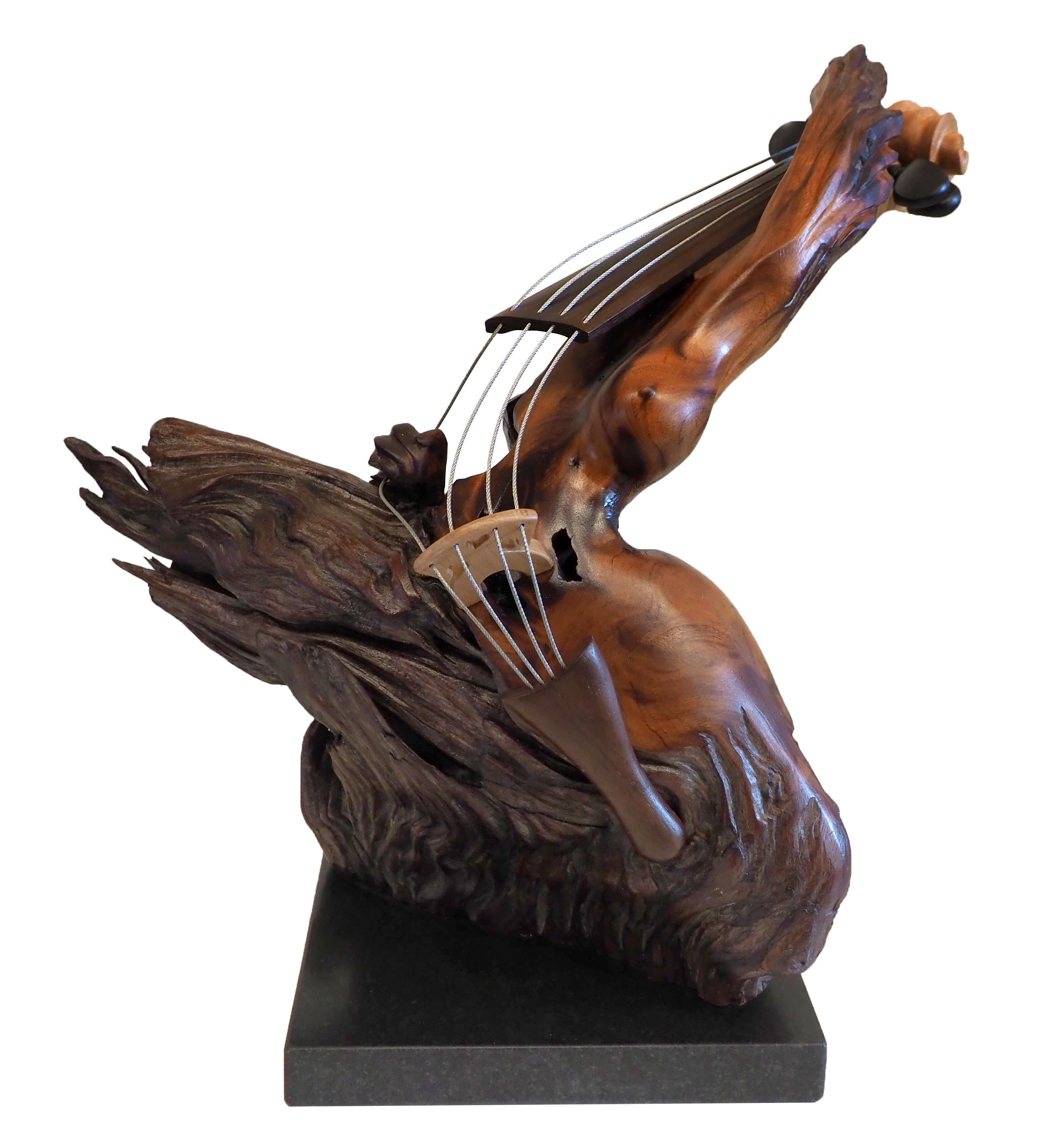 Philippe Guillerm Figurative Sculpture - Belle Violiniste