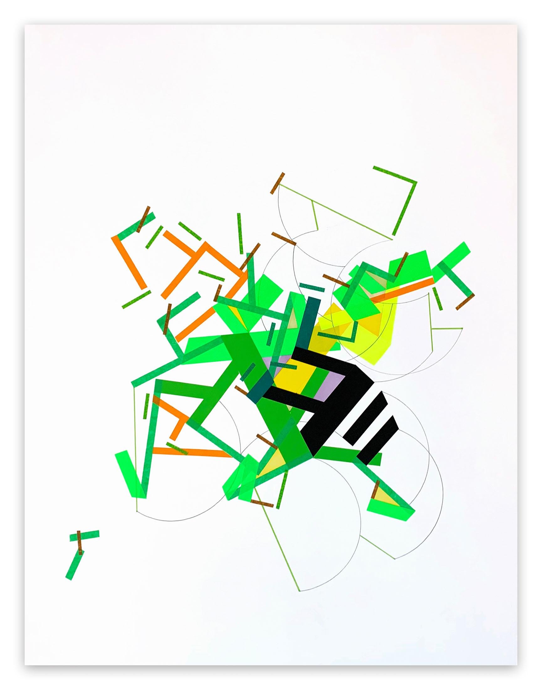 A Fiiane was Ilaand 7 (Abstract painting)

Color tape on paper - Unframed

Philippe Halaburda is a French artist who has coined the term Geographic Abstraction to describe his work. Through his use of color and lines, Halaburda creates sharp