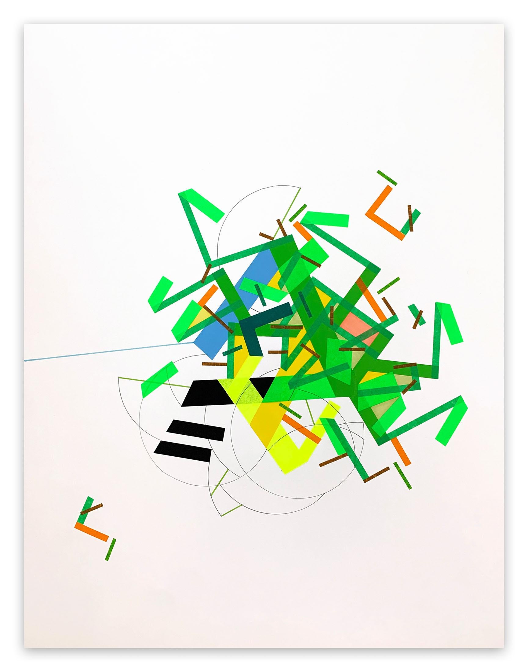 A Fiiane was Ilaand 8 (Abstract painting)

Color tape on paper - Unframed

Philippe Halaburda is a French artist who has coined the term Geographic Abstraction to describe his work. Through his use of color and lines, Halaburda creates sharp