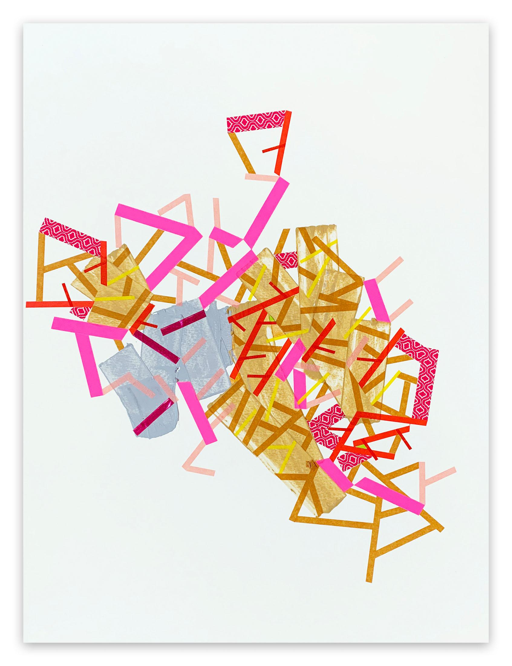 Philippe Halaburda Abstract Painting – A mon Takkury 8 (Abstraktes Gemälde)