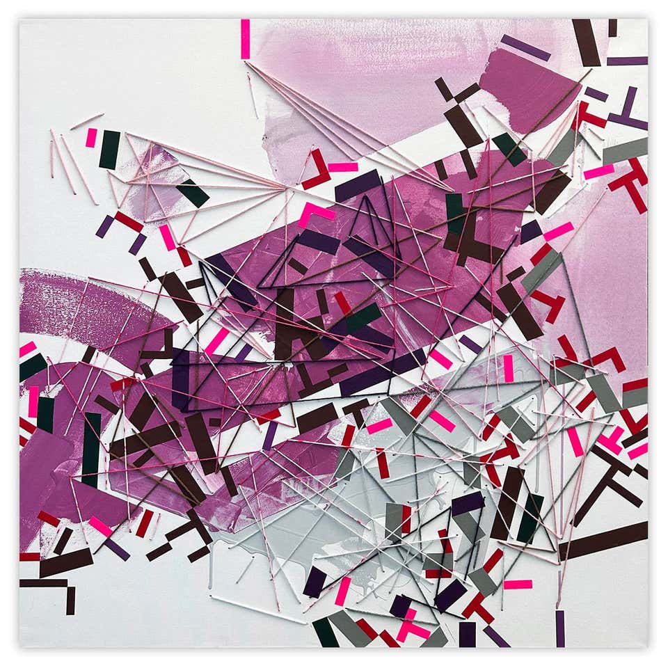 Yarn Paintings - 56 For Sale at 1stDibs | yarn painting on canvas, yarn ...