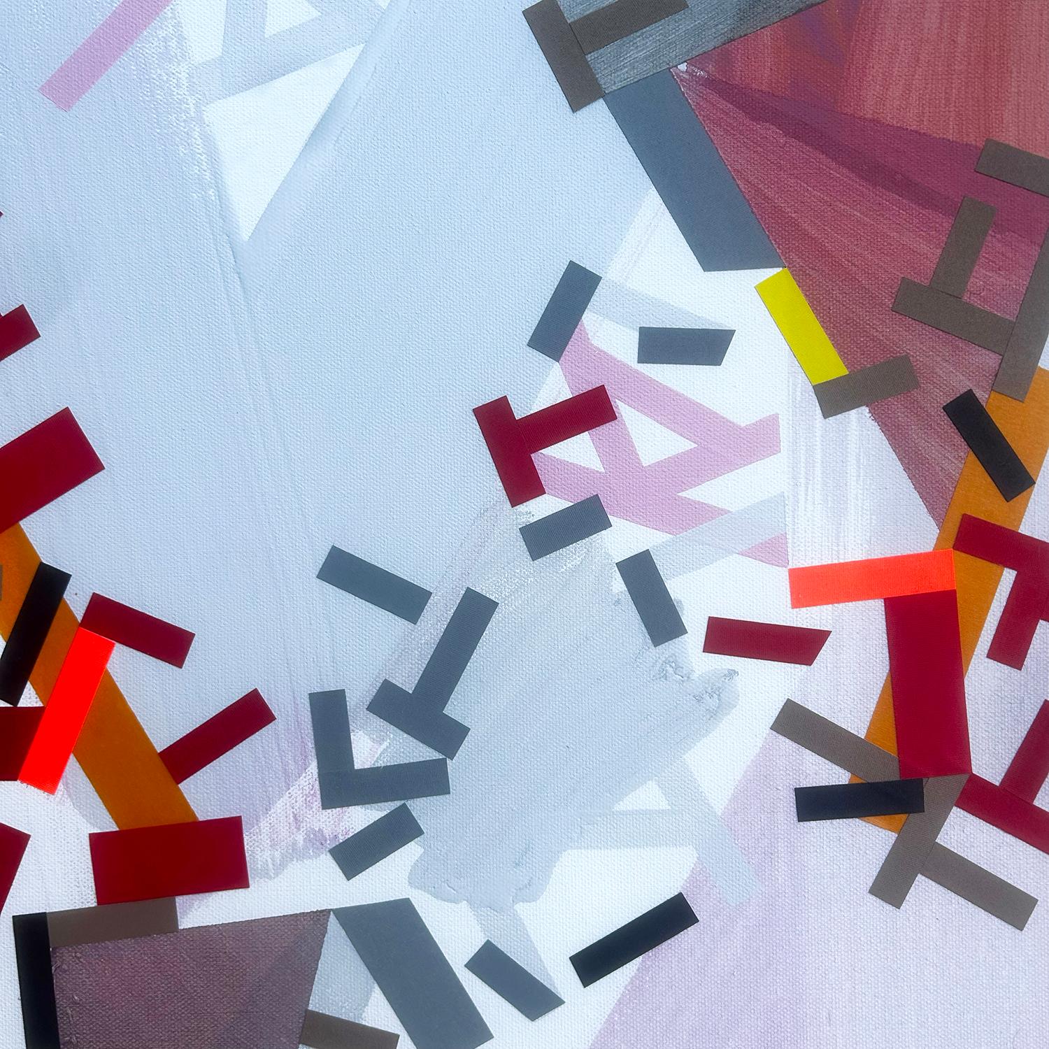 linervinii Ninn (Pittura astratta) - Abstract Painting Grigio di Philippe Halaburda