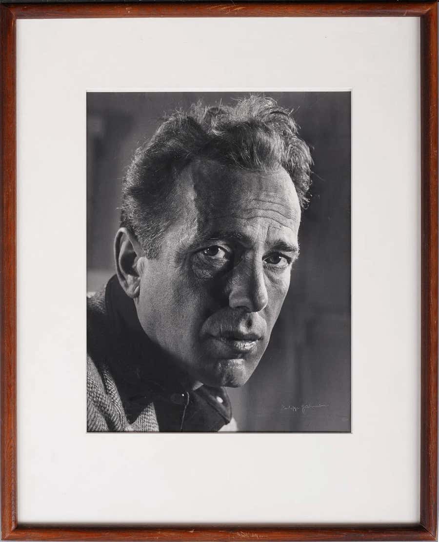 Antique Signed Original Rare Humphrey Bogart Portrait Photograph