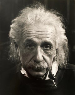 Le professeur Albert Einstein:: photographie de portrait emblématique en gélatine argentique des années 1940