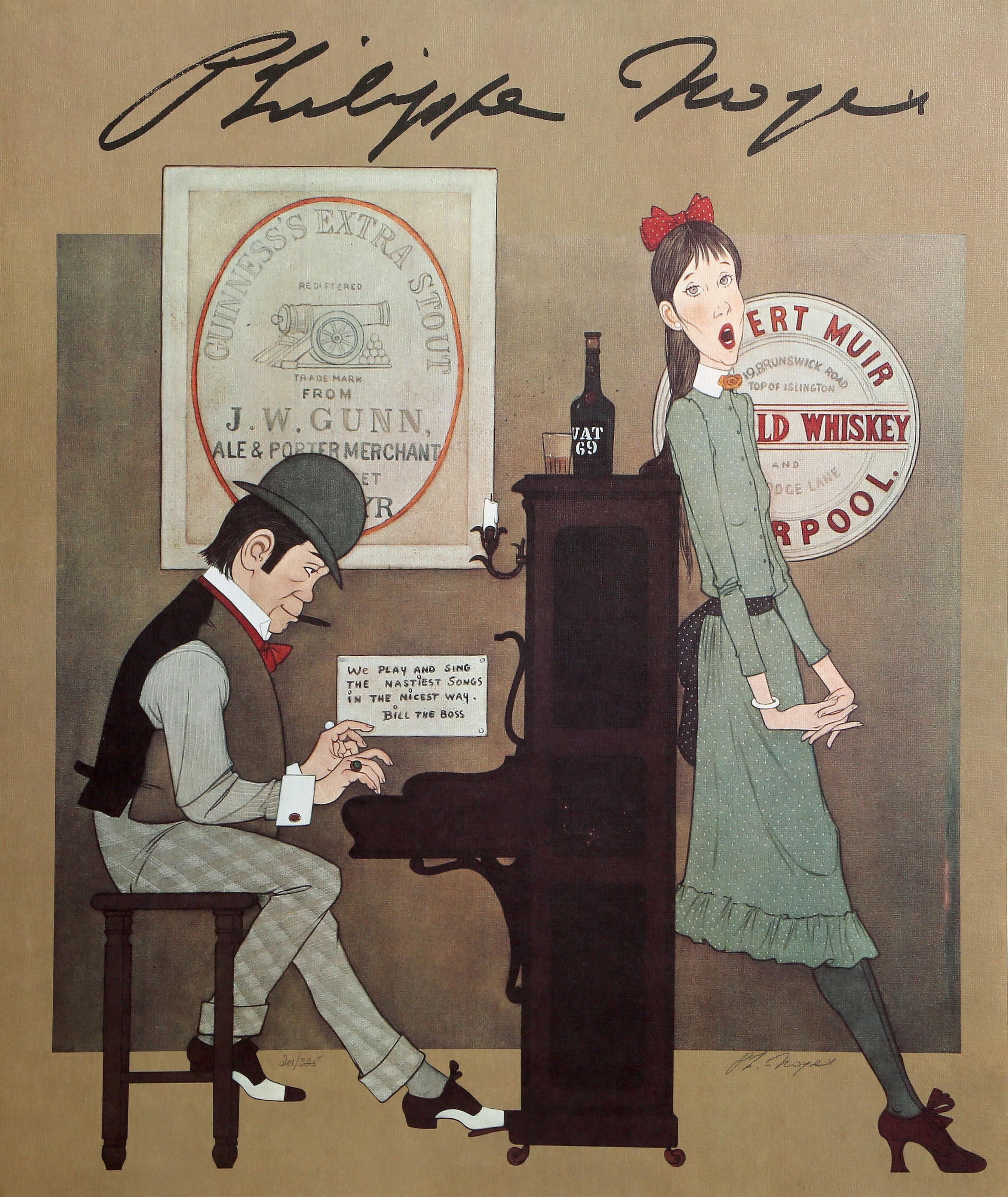 Philippe Henri Noyer, French (1917 - 1985) - ...Bill the Boss, Year:  circa 1980, Medium:  Poster, signed and numbered in pencil, Edition:  201/325, Size:  26 x 22 in. (66.04 x 55.88 cm)