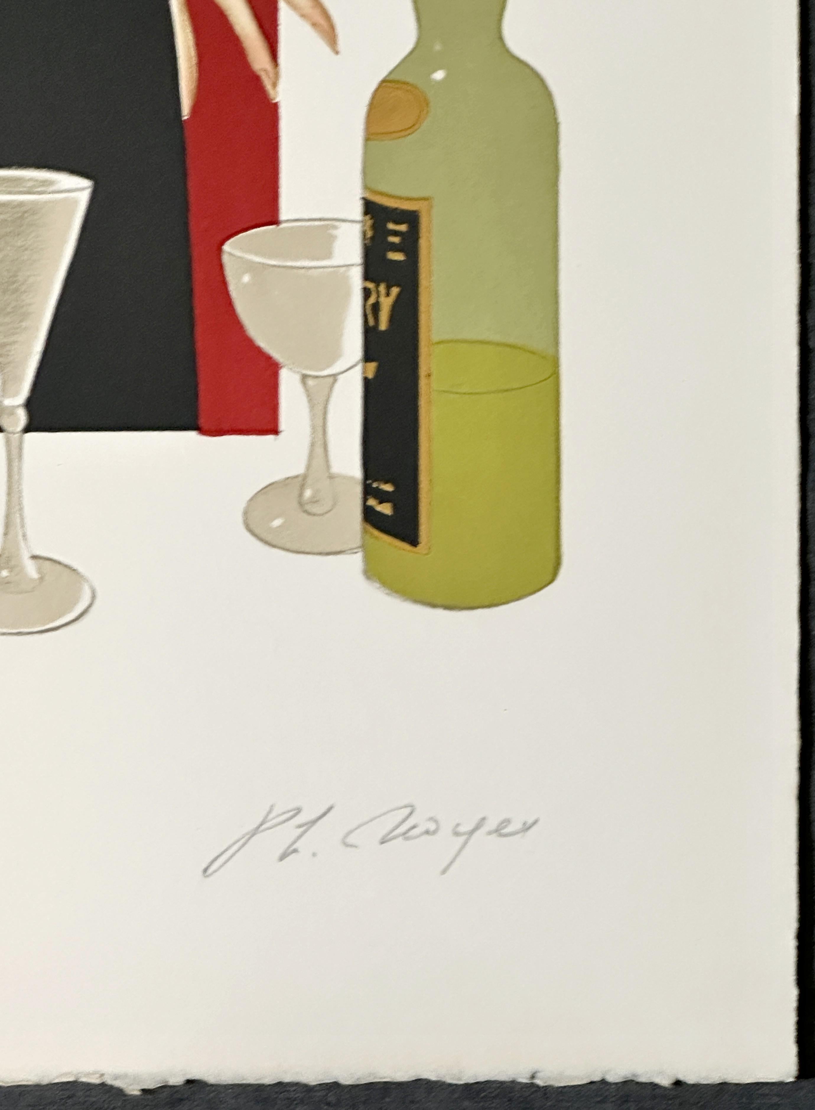 Philippe Noyer
Femme Chez Maxim
1980
Lithografie auf Arches Archival Paper 34'' x 23''
Auflage: Mit Bleistift signiert und mit 222/325 bezeichnet
Einige leichte Handhabungsknicke auf dem Druck.