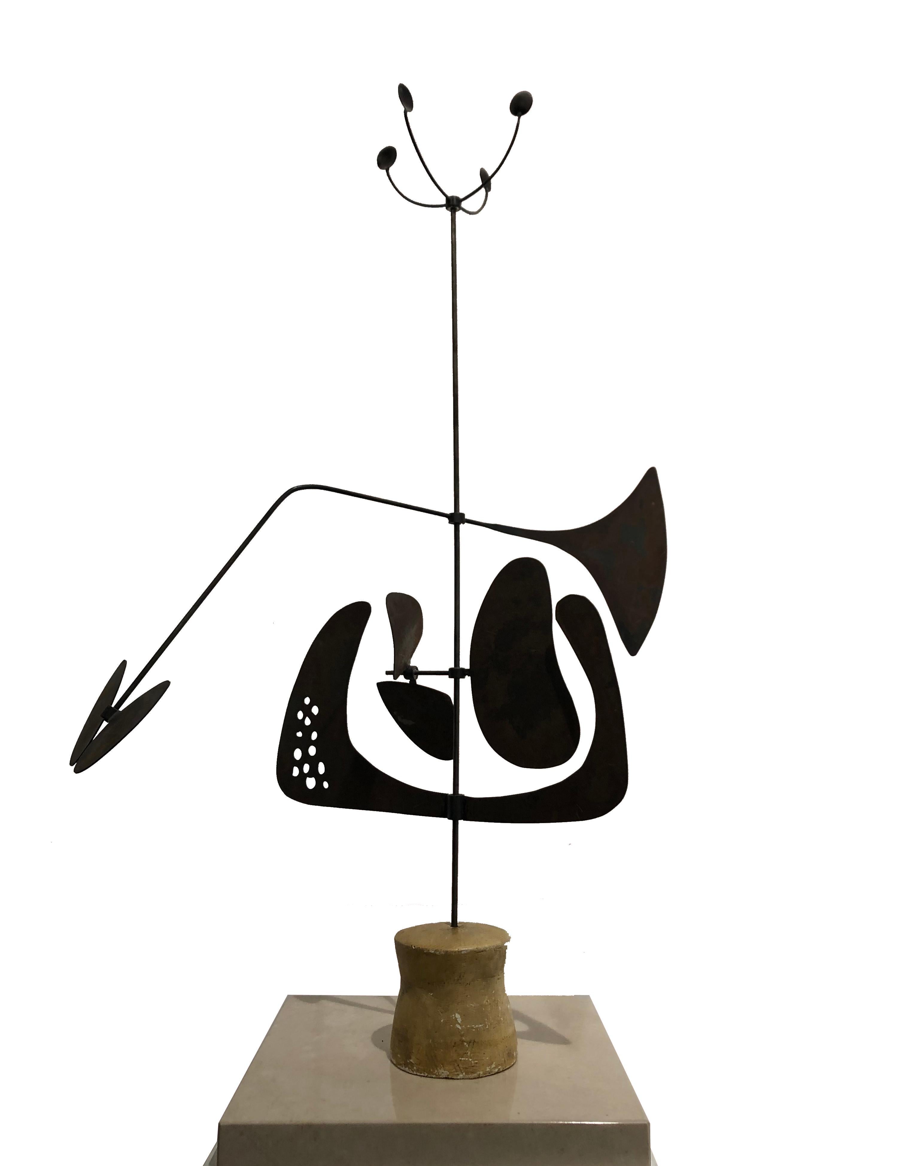 Philippe Hiquily Abstract Sculpture - La Petite Girouette