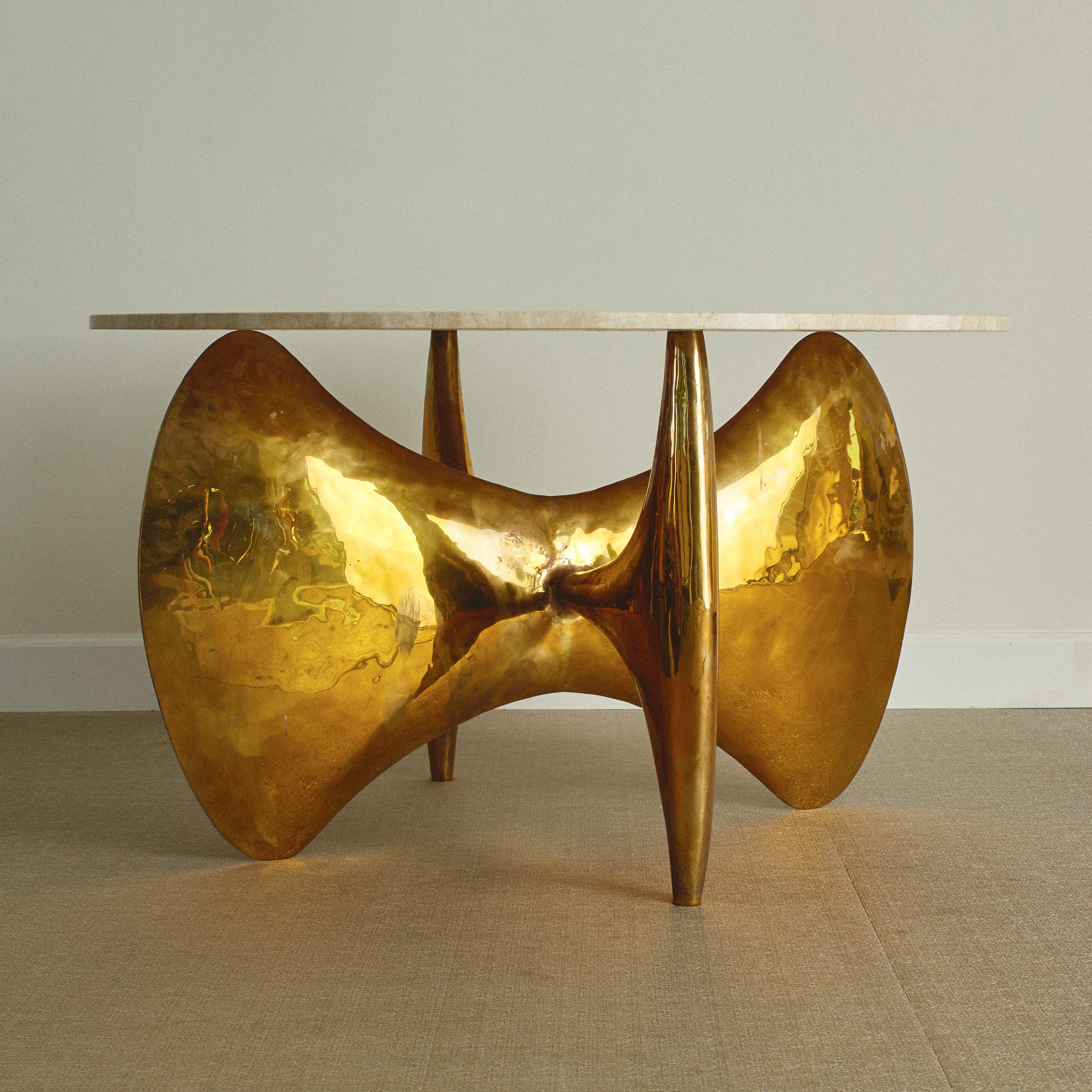 Philippe Hiquily was a French artist and designer known for biomorphic furniture and sculptures. He was able to combine modernist design, insect physiognomy, and human sexuality, to produce unique Surrealist works.

This piece is a limited edition