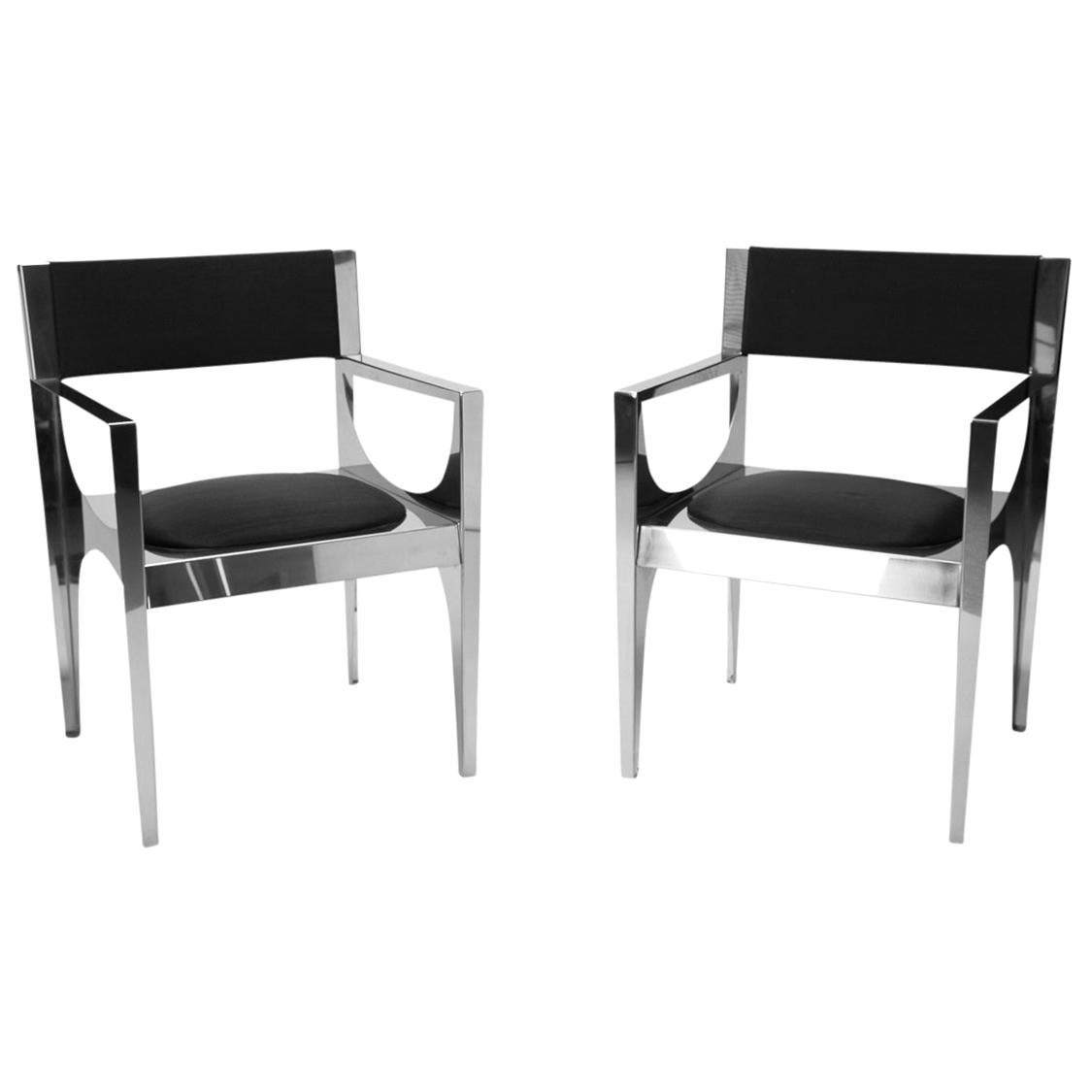 Philippe Hiquily "Pair of ‘Robert Hass’" Armchairs For Sale
