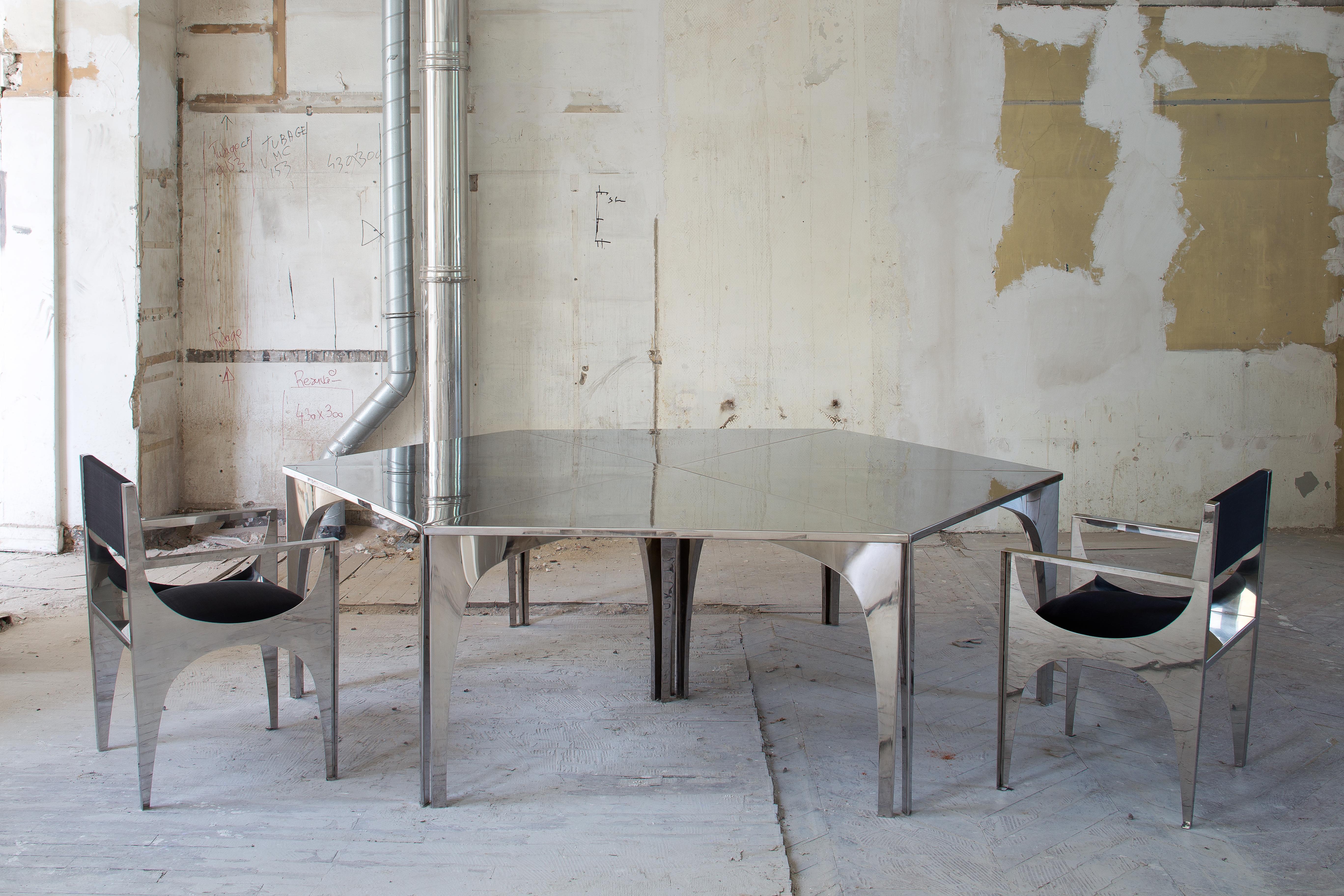 French Philippe Hiquily ‘Robert Hass’ Modular Table For Sale