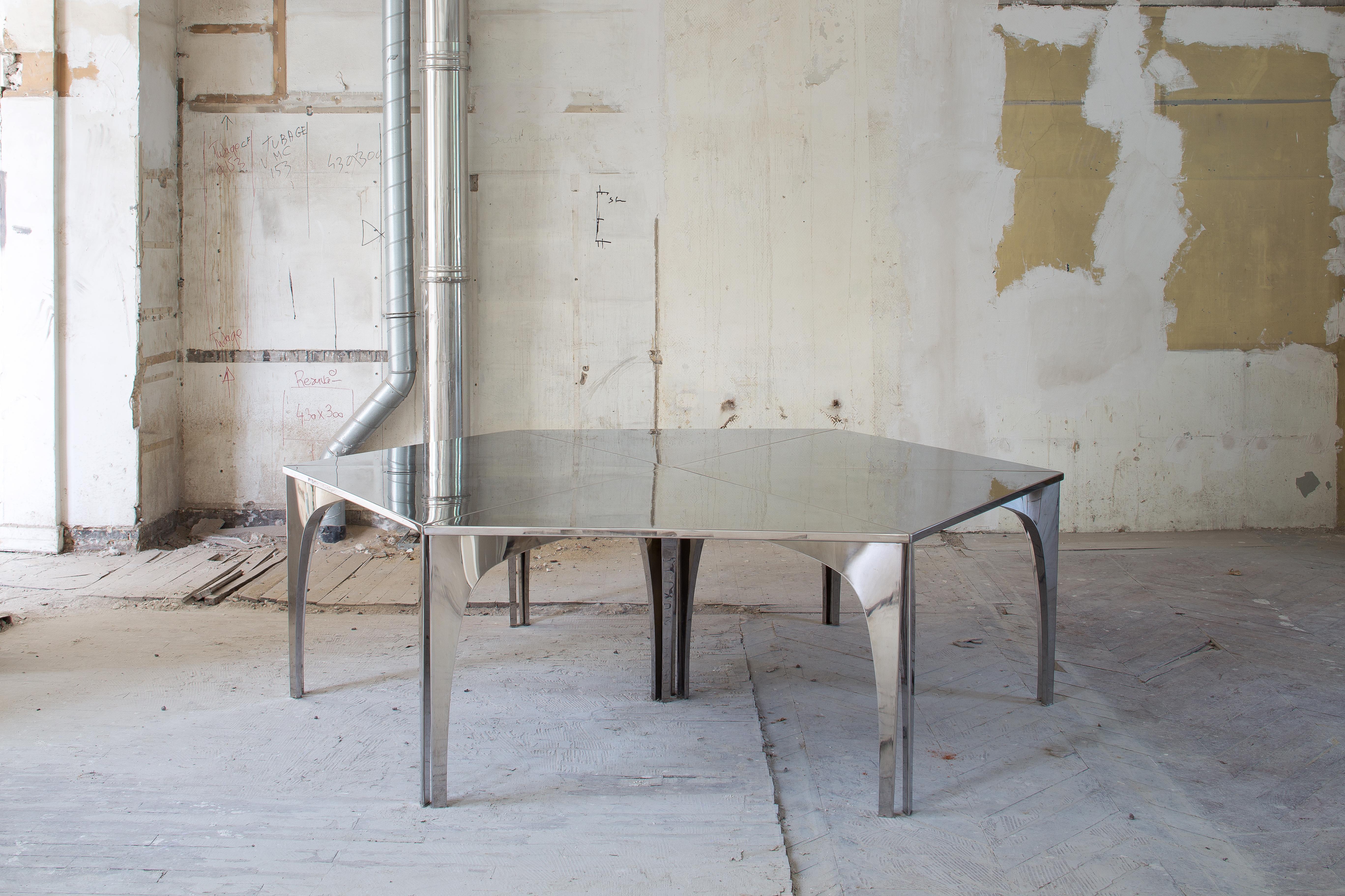 Philippe Hiquily ‘Robert Hass’ Modular Table In Excellent Condition For Sale In LOS ANGELES, CA