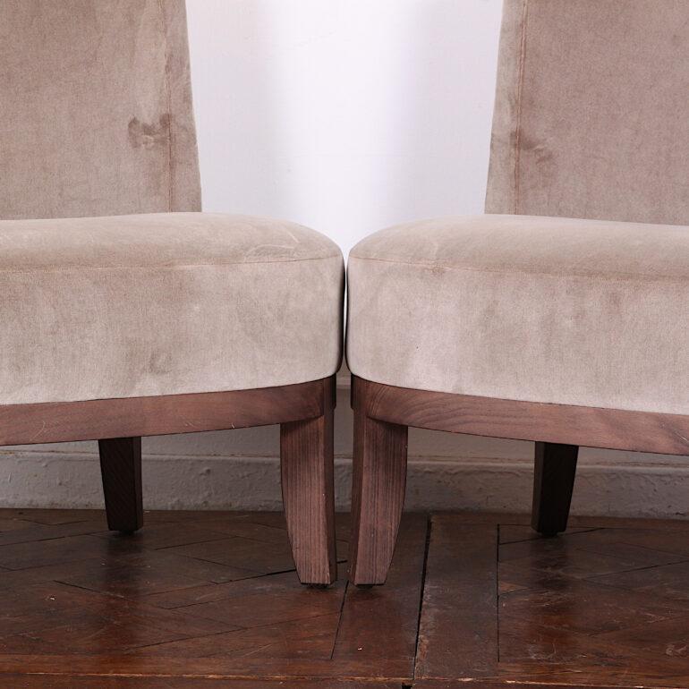 Philippe Hurel fauteuils de salon en mohair de Paris Bon état - En vente à Vancouver, British Columbia