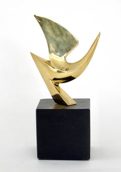 Sculpture d'oiseau en bronze signée et numérotée 85/300 par Philippe Jean, France, datant d'environ 1960