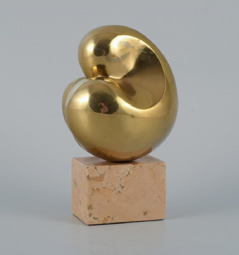 Modern Philippe Jean, French Sculptor, Abstract Bronze Sculpture, circa 1980