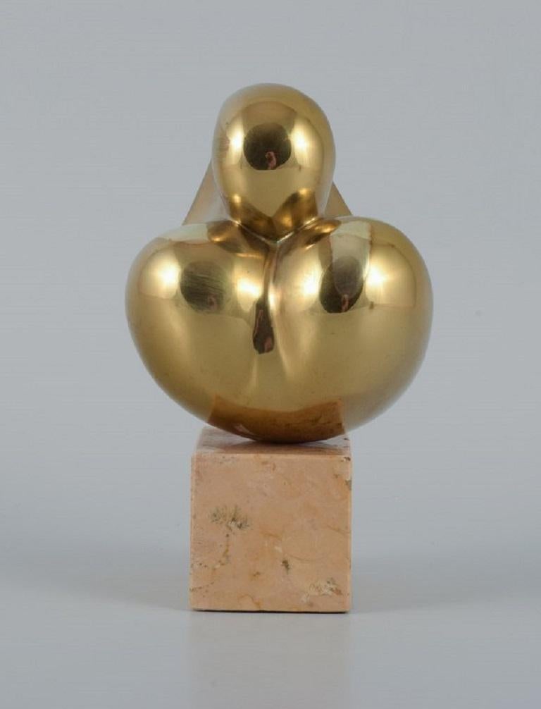 Late 20th Century Philippe Jean, French Sculptor, Abstract Bronze Sculpture, circa 1980