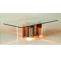 Philippe Jean - Skulpturaler Couchtisch beleuchtet