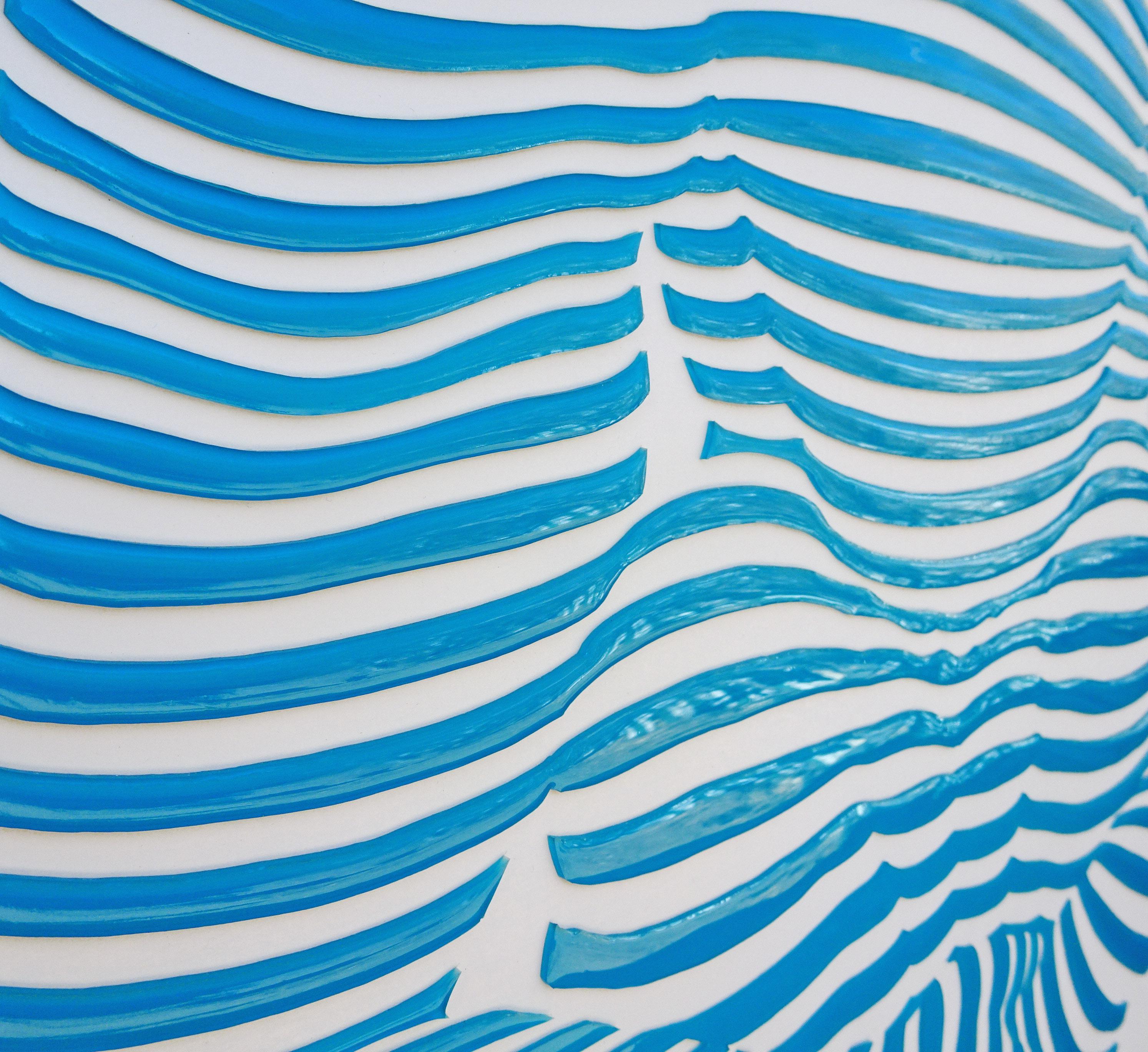 Stripe Pose #27, Abstract Painting 1