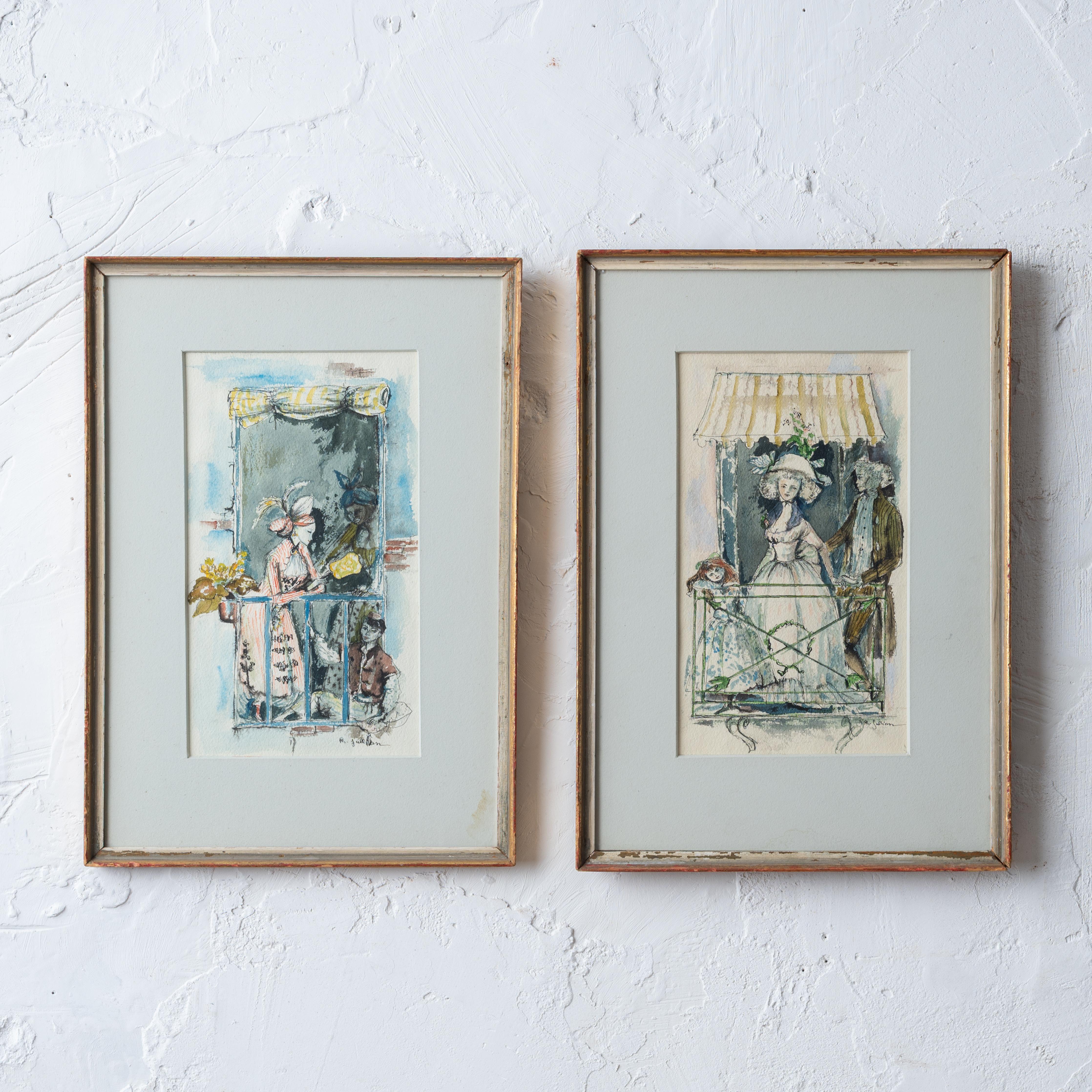Philippe Jullian
(Français, 1919-1977)



Paire d'aquarelles sur papier, années 1950.

Encadré par I.L.A. Whibley, Londres.



9 ¼ pouces de large par 13 ¼ pouces de haut ; plus court 13 pouces



