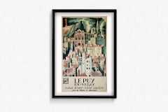 Circa 1940 original travel poster after Kaeppelin - Le Puy-en-Velay - SNCF