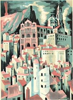 Affiche de voyage vintage originale Le Puy En Velay, SNCF