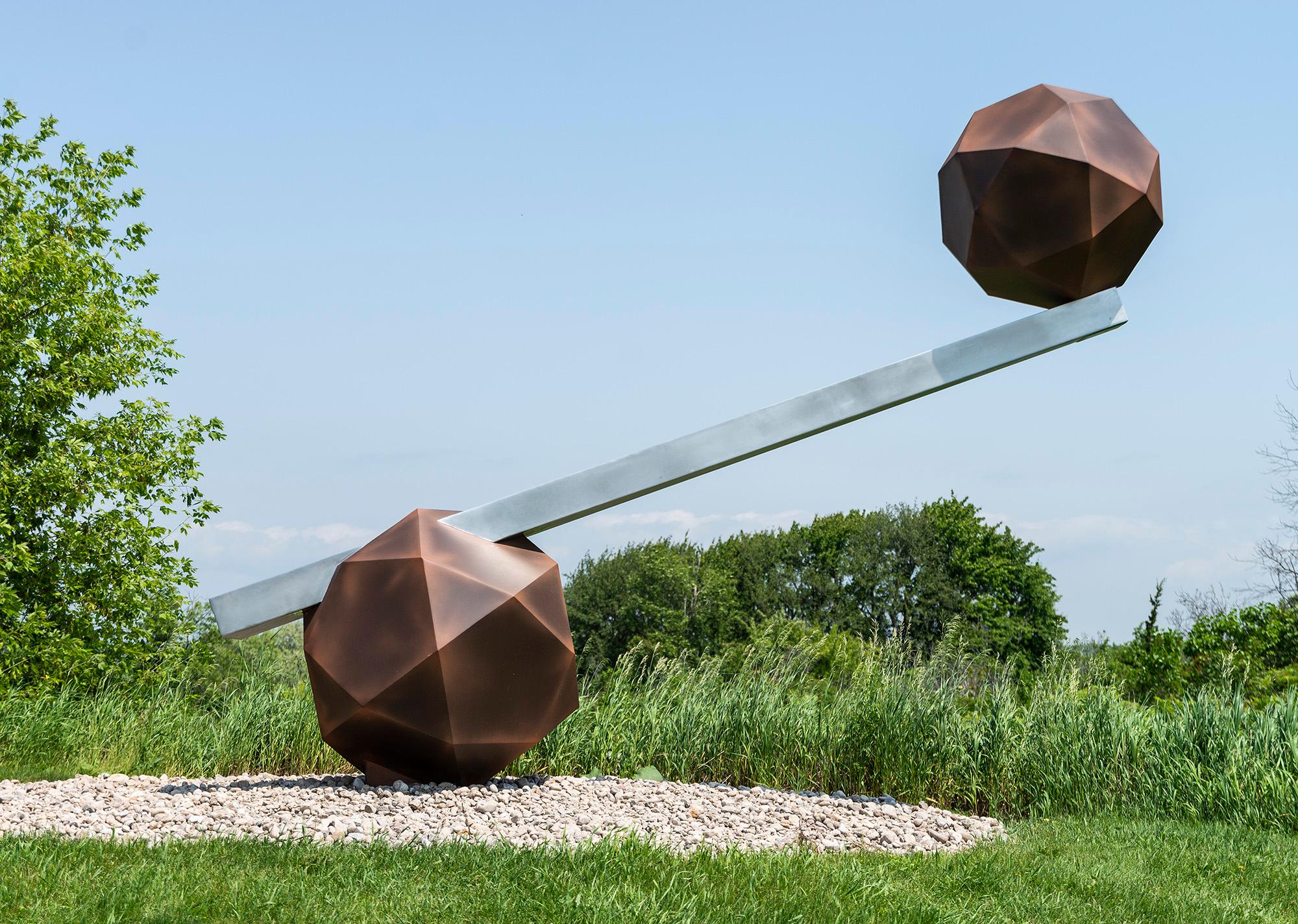 Another World - scultura moderna, astratta, contemporanea, in alluminio per esterni - Sculpture Astratto di Philippe Pallafray