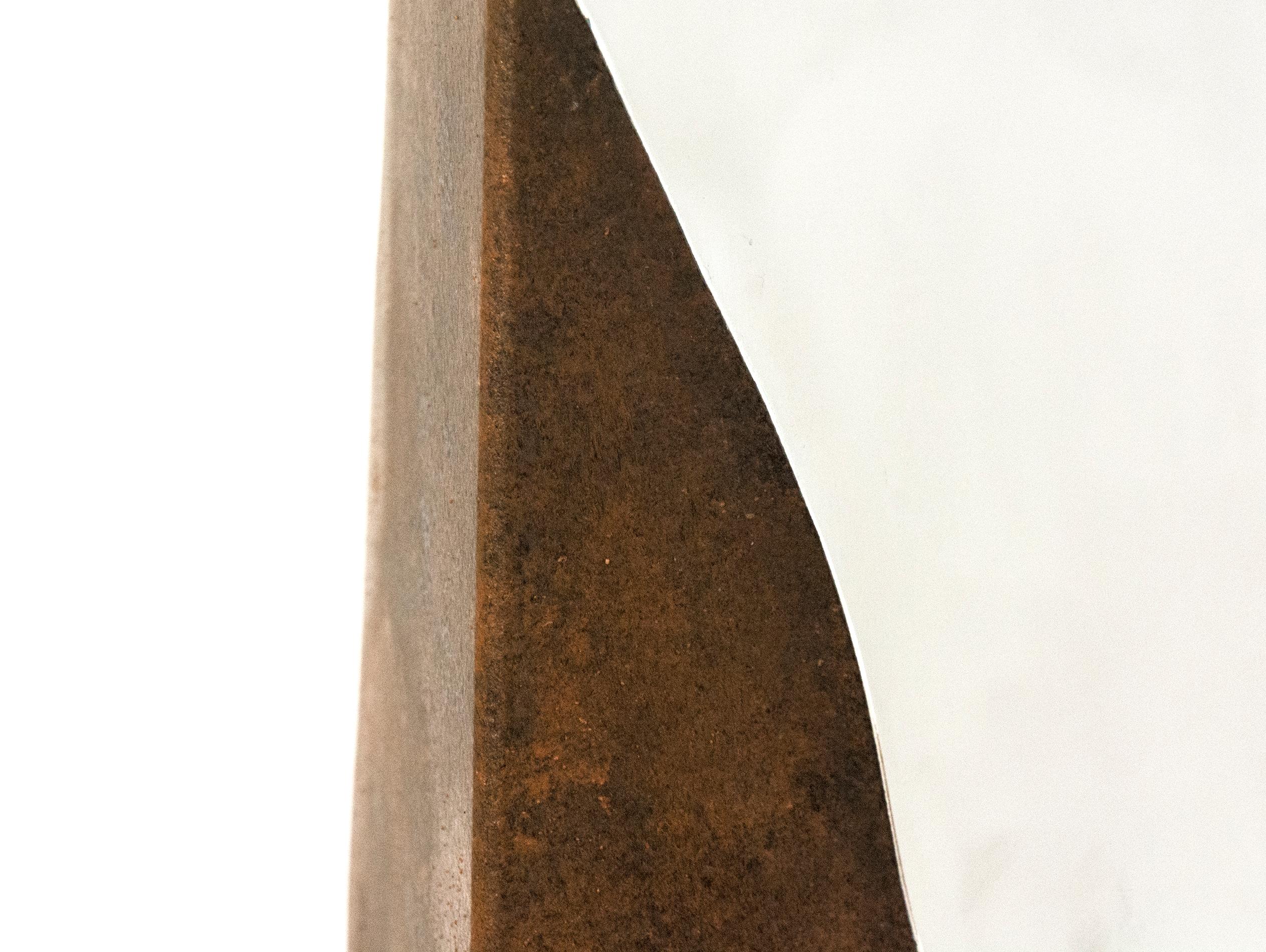 Athabasca Rust 1/10 - tall, modern, geometric, contemporary, steel sculpture For Sale 2
