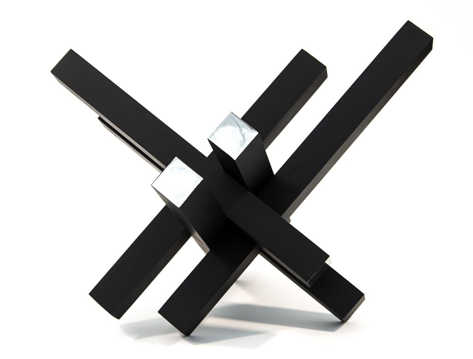 black modern sculptures