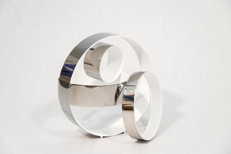 Philippe Pallafray - Four Ring Temps Zero Small White 1/10 - abstract ...