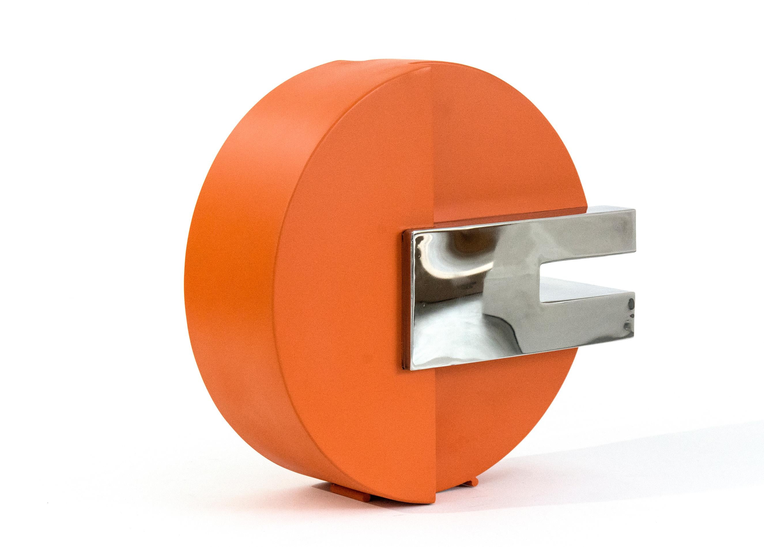 Philippe Pallafray Abstract Sculpture - Heure H Orange 1/10