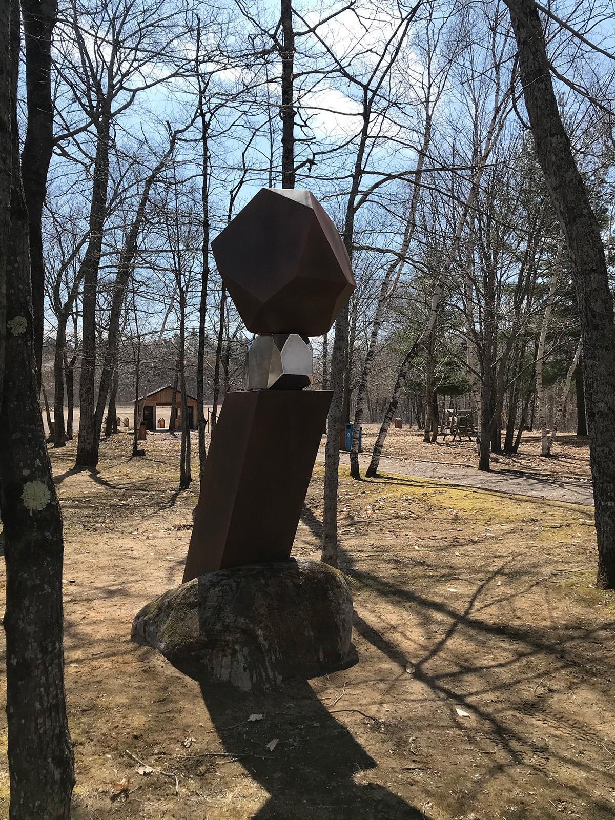 Stabile 2/10 - abstract, modern, contemporary, steel outdoor sculpture - Sculpture by Philippe Pallafray