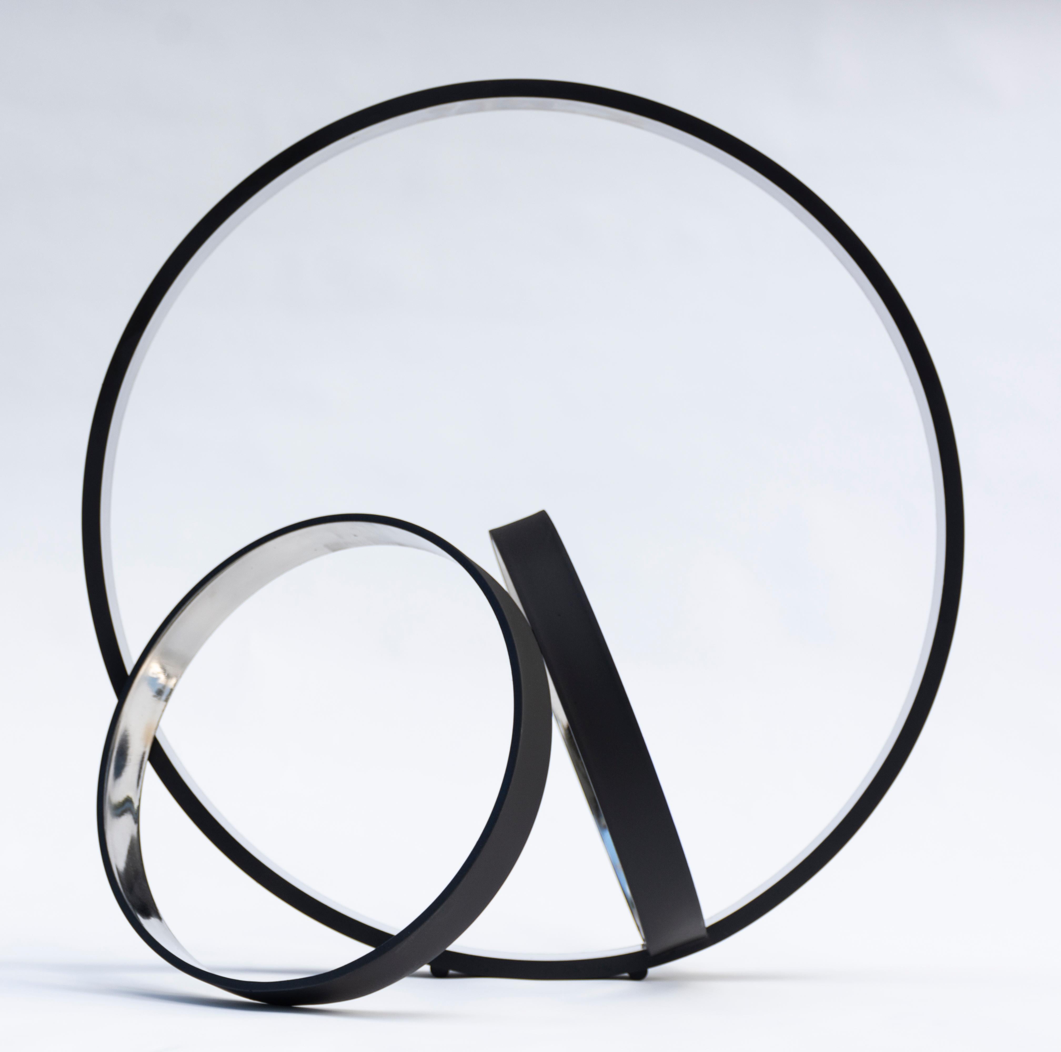 Philippe Pallafray Abstract Sculpture – Temps Zero Black
