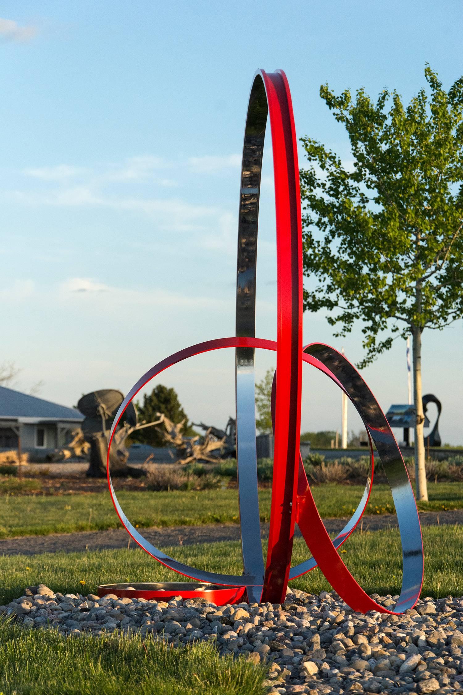 Temps Zero (Grau), Abstract Sculpture, von Philippe Pallafray