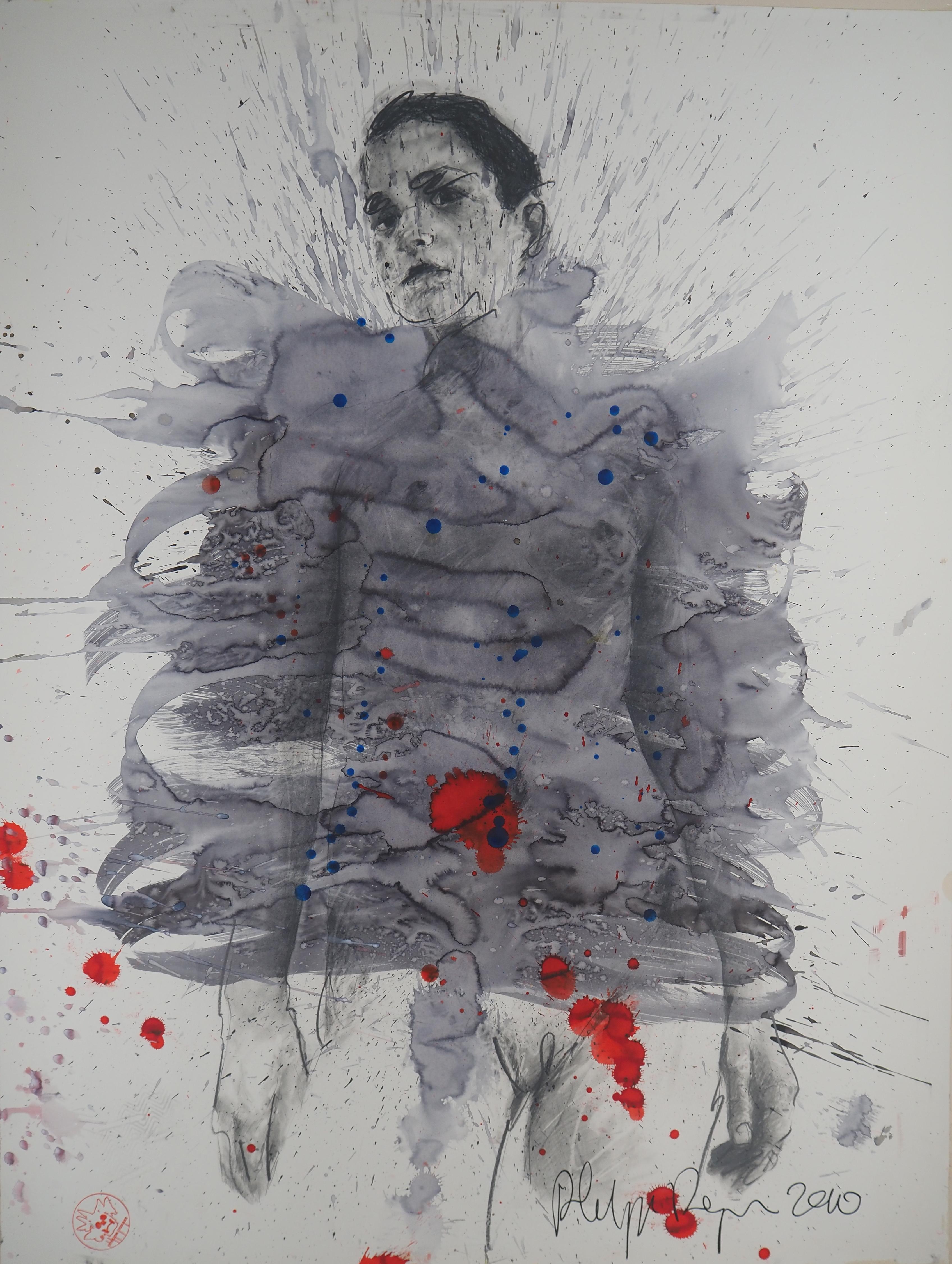 Figurative Painting de Philippe Pasqua - Splash Girl - Pintura original, Firmado