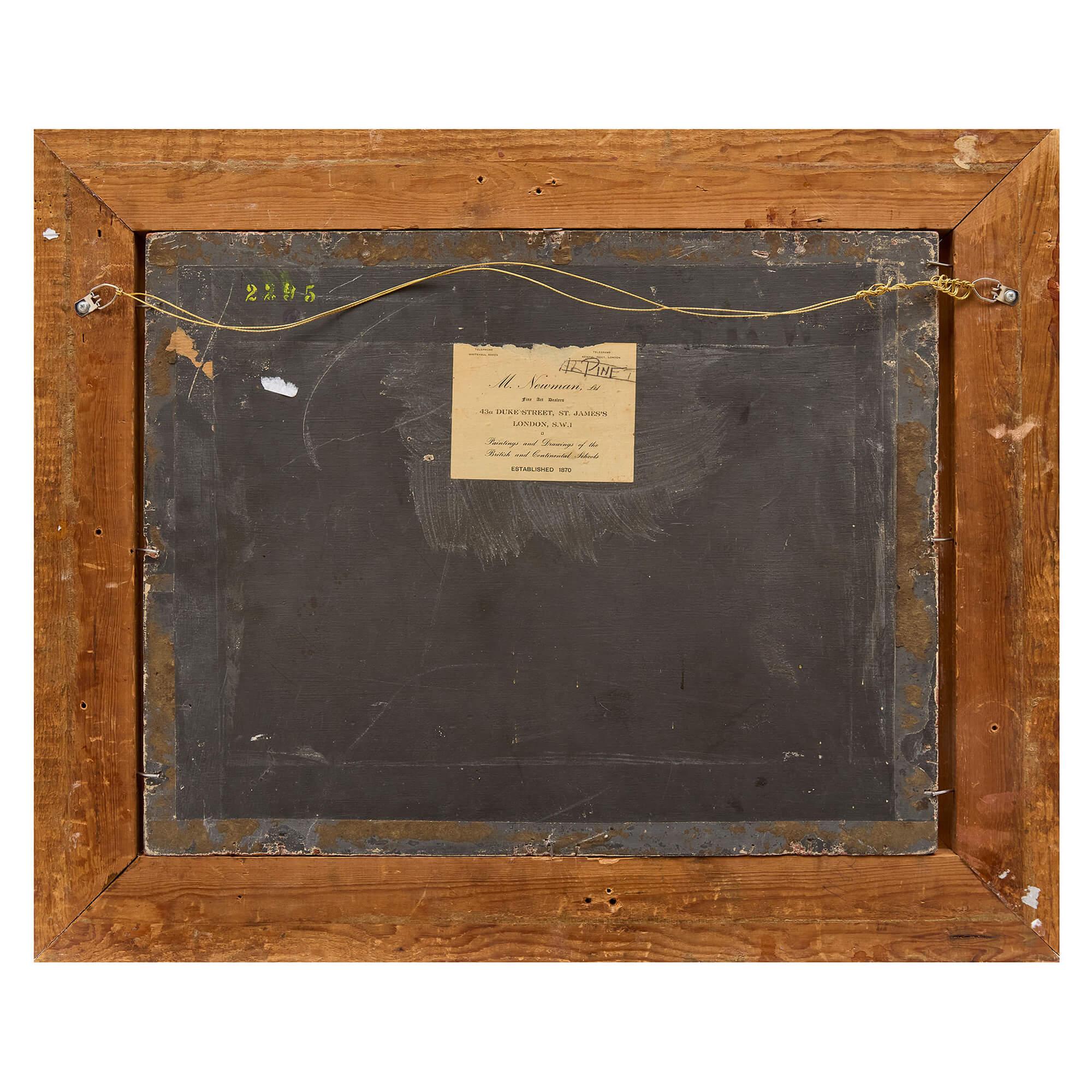 Antike Philippe Pavy Orientalist Ölgemälde Straßenszene Kinder Musikant im Angebot 7