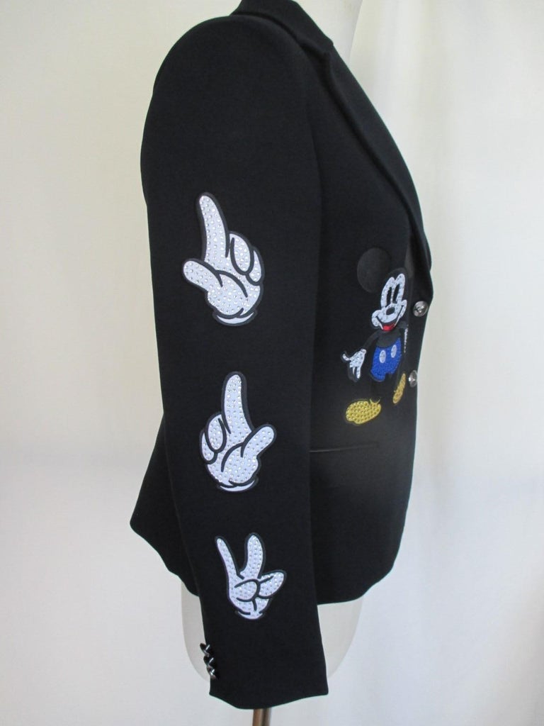 Philippe Plein Black Jacket Mickey Mouse at 1stDibs