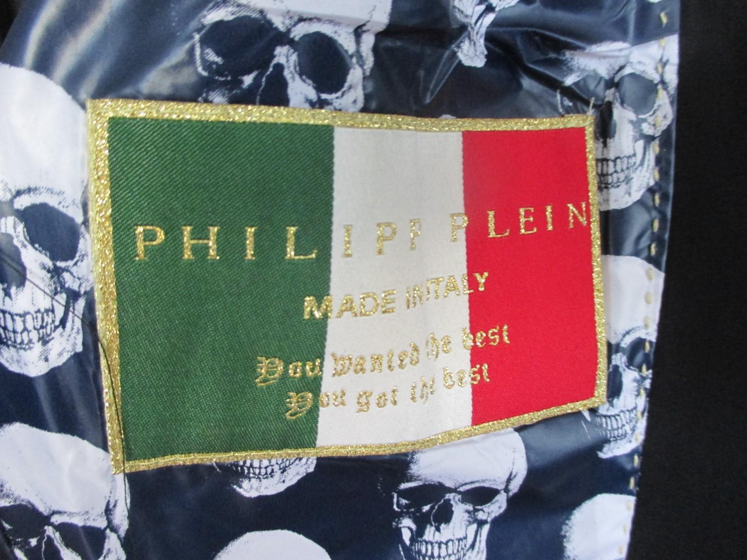 Philippe Schwarze plissierte Jacke Mickey Mouse 2