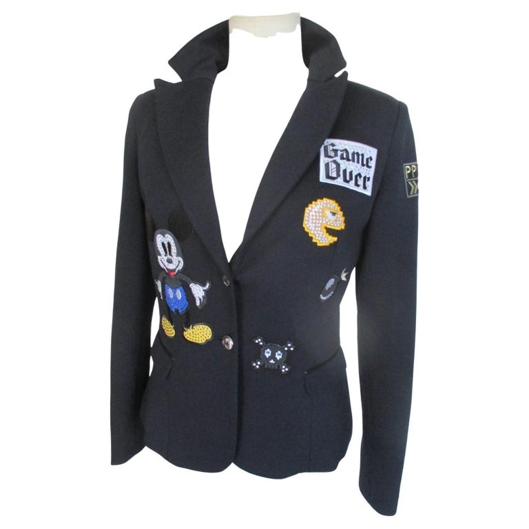 Philippe Plein Black Jacket Mickey Mouse at 1stDibs