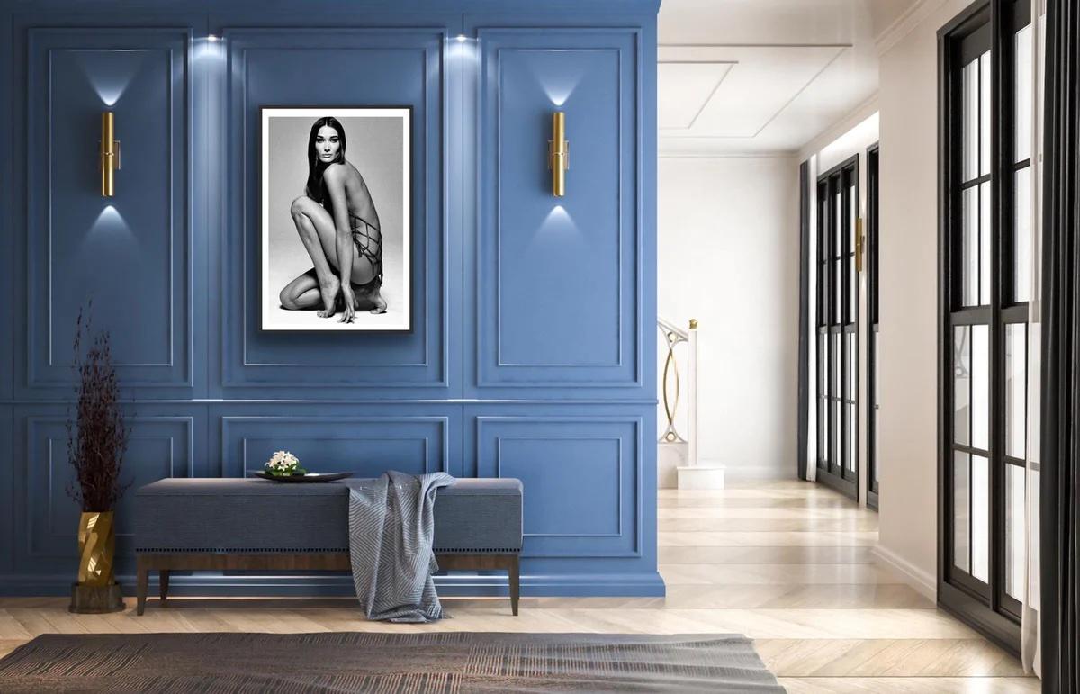 PHILIPPE ROBERT - Nude Carla Bruni a genoux, Harper Bazar  For Sale 2