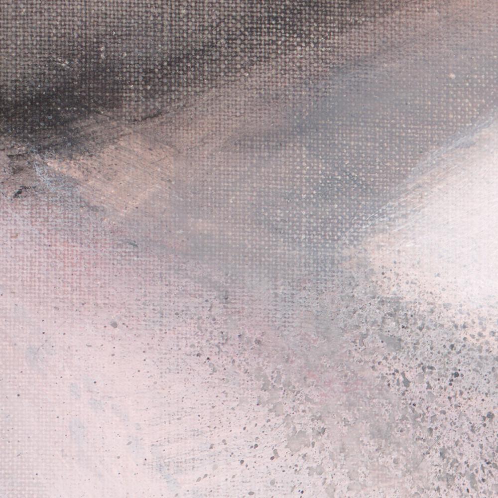 Rosso Beige Bianco e Nero Pittura acrilica astratta lirica in vendita 2