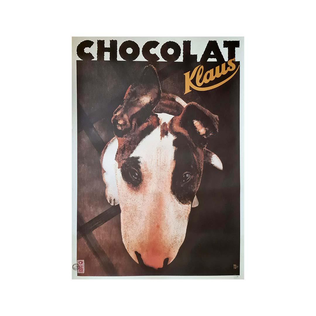 Original advertising poster by Philippe Sommer for Chocolat Klaus For Sale 3