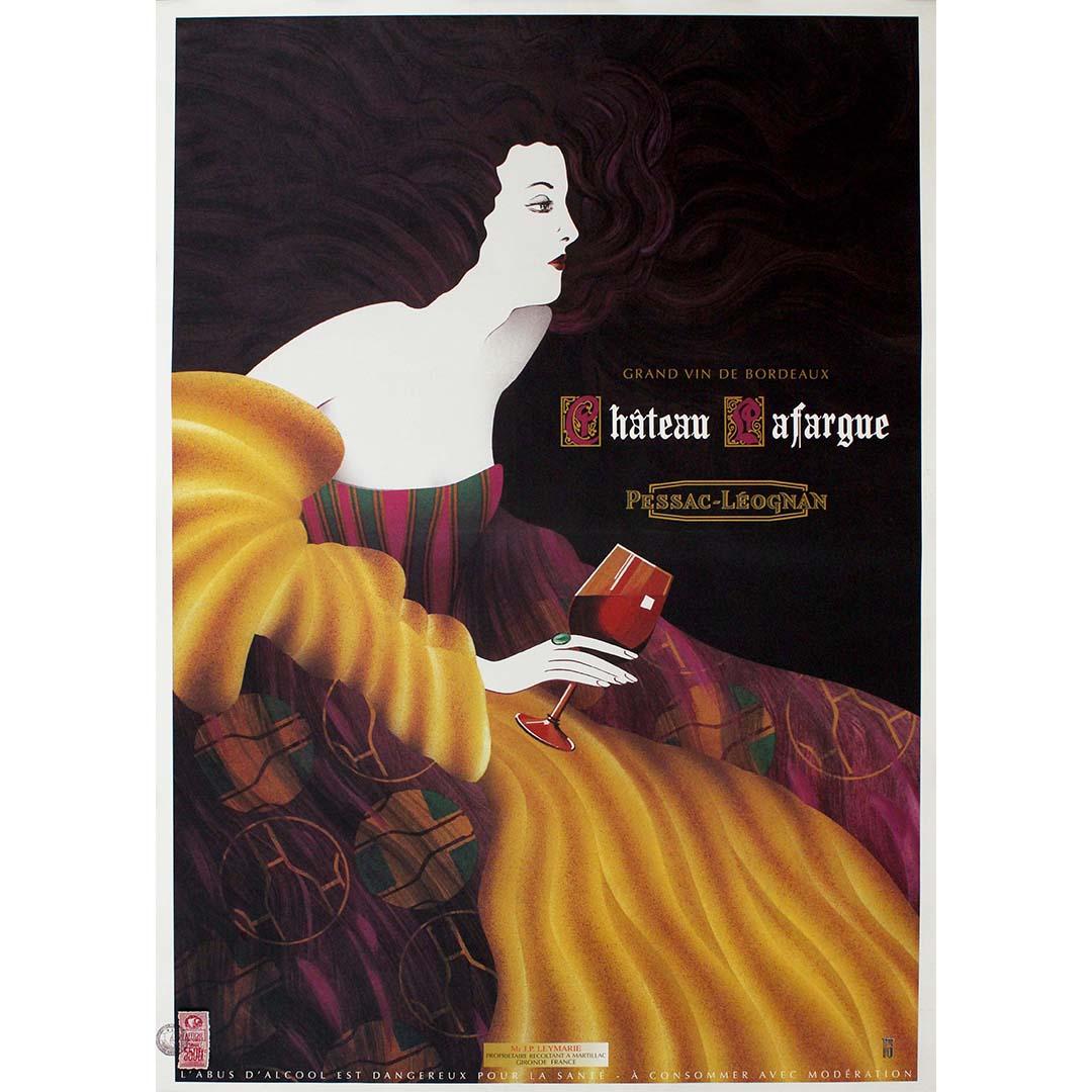 Philippe Sommer's original poster for Chateau Lafargue Pessac Léognan stands as a visual testament to elegance, transcending the boundaries of a mere advertisement.

Sommer's artistic finesse paints a portrait of Chateau Lafargue that goes beyond a